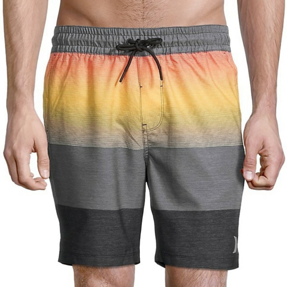 Hurley S swim trunks volley short gray orange NWT - Picture 9 of 11